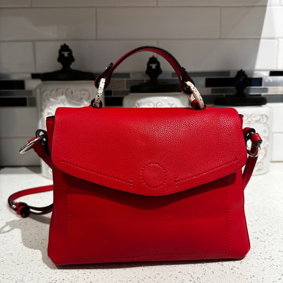 Zara Handbags - Zara Vibrant Red Crossbody Bag